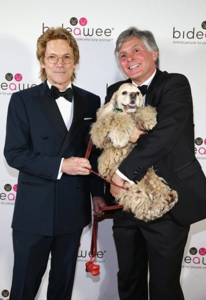 NEW YORK, NY - JUNE 09: Guy Lawrence (L) and Kenneth Stephens attend the Bideawee Masquerade Ball at Gotham Hall on June 9, 2014 in New York City. (Photo by Neilson Barnard/Getty Images for Bideawee)