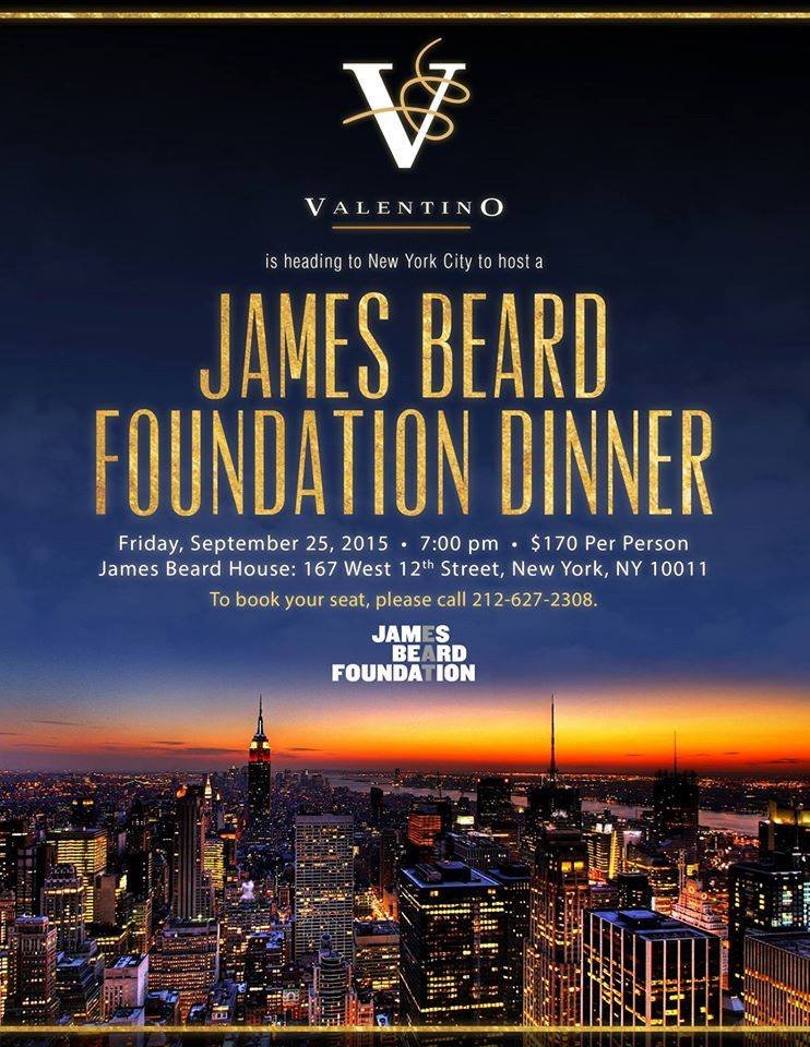 Valentino at James Beard