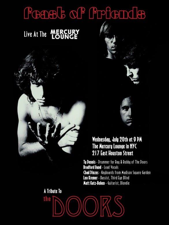 Doors Tribute at Mercury | Party Digest