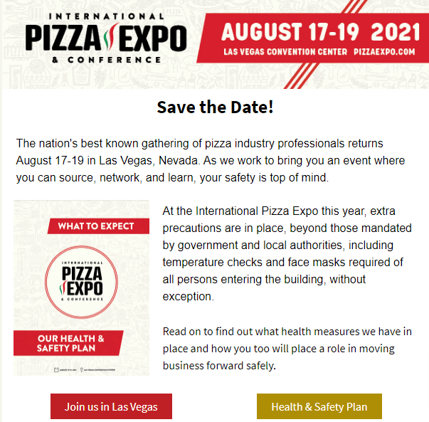 International Pizza Expo Save the Date Party Digest